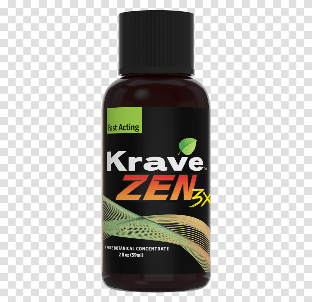 Krave Botanicals Zen 3x Tincture Grape, Alcohol, Beverage, Bottle, Beer Transparent Png