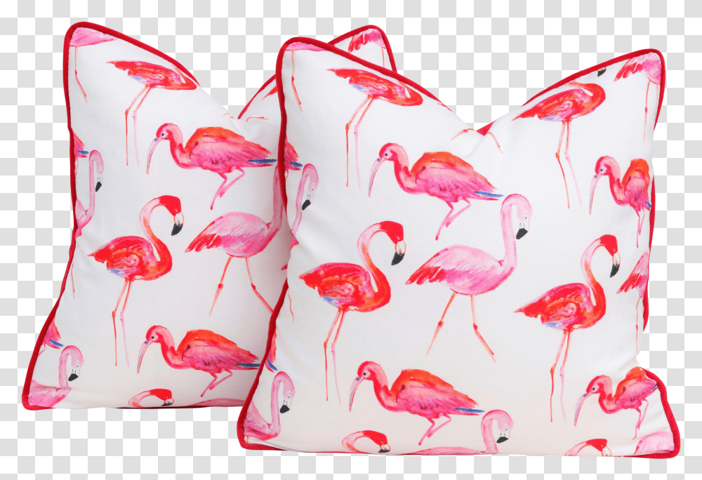 Kravet Flamingos Featherdown Pillows A Pair For Sale Cushion Transparent Png