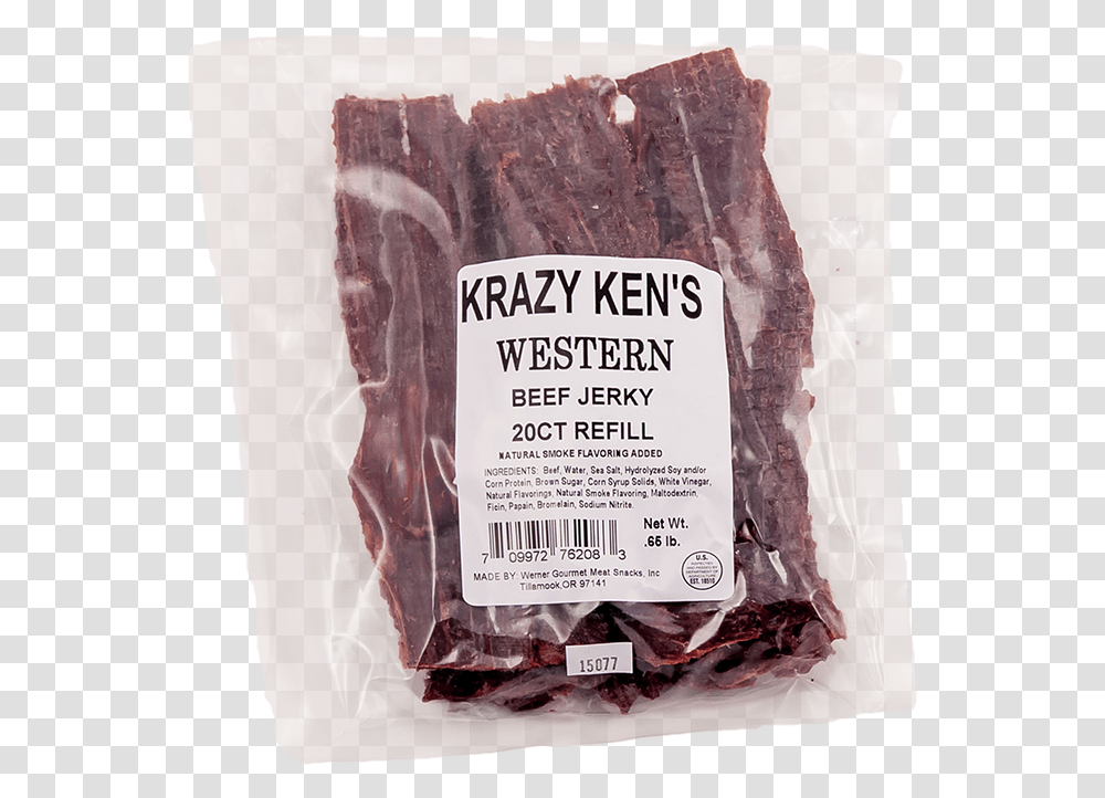 Krazy Ken's Western Beef JerkyClass Flat Iron Steak, Food, Pork, Plant, Bacon Transparent Png