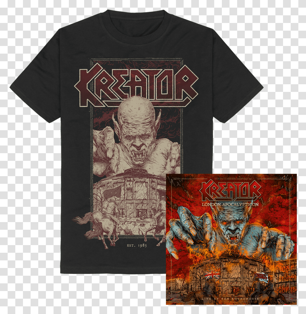 Kreator London Apocalypticon Live At The Roundhouse, Apparel, T-Shirt, Plant Transparent Png