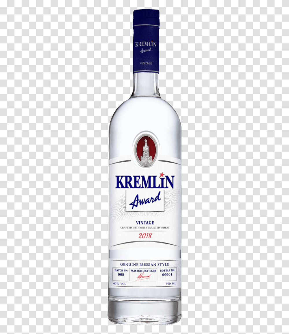 Kremlin Award Vintage Vodka, Liquor, Alcohol, Beverage, Drink Transparent Png