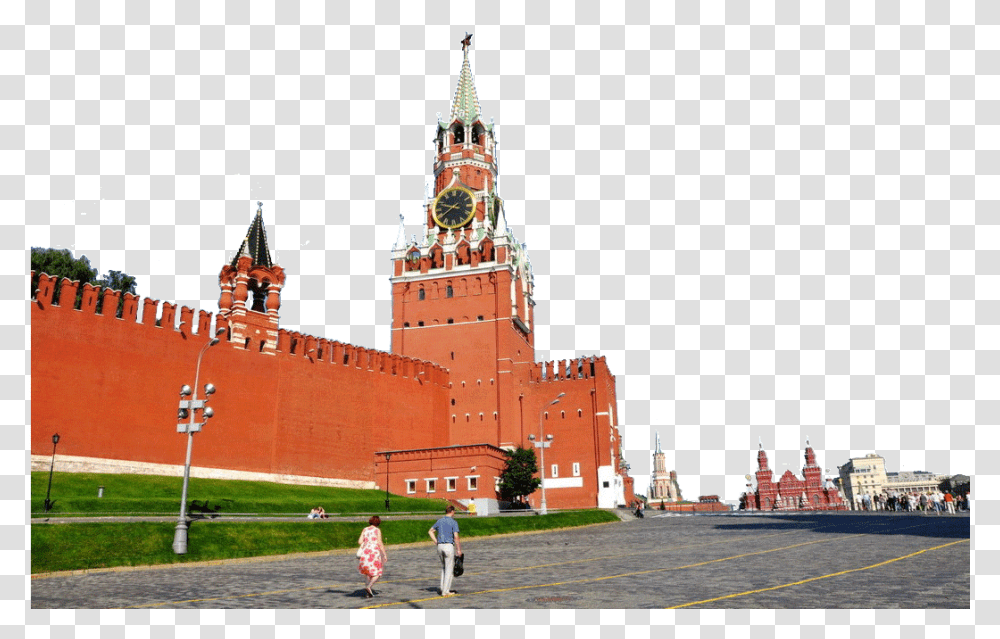 Kremlin Spasskaya Tower, Spire, Architecture, Building, Person Transparent Png