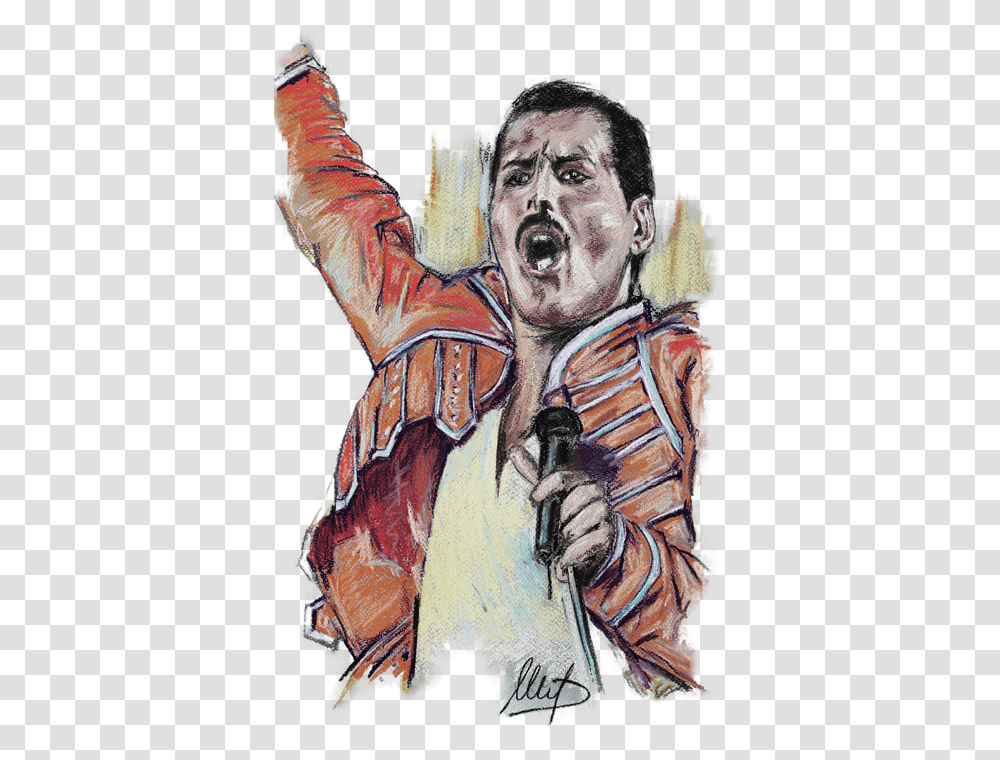 Kreslen Freddie Mercury, Person, Human, Drawing Transparent Png
