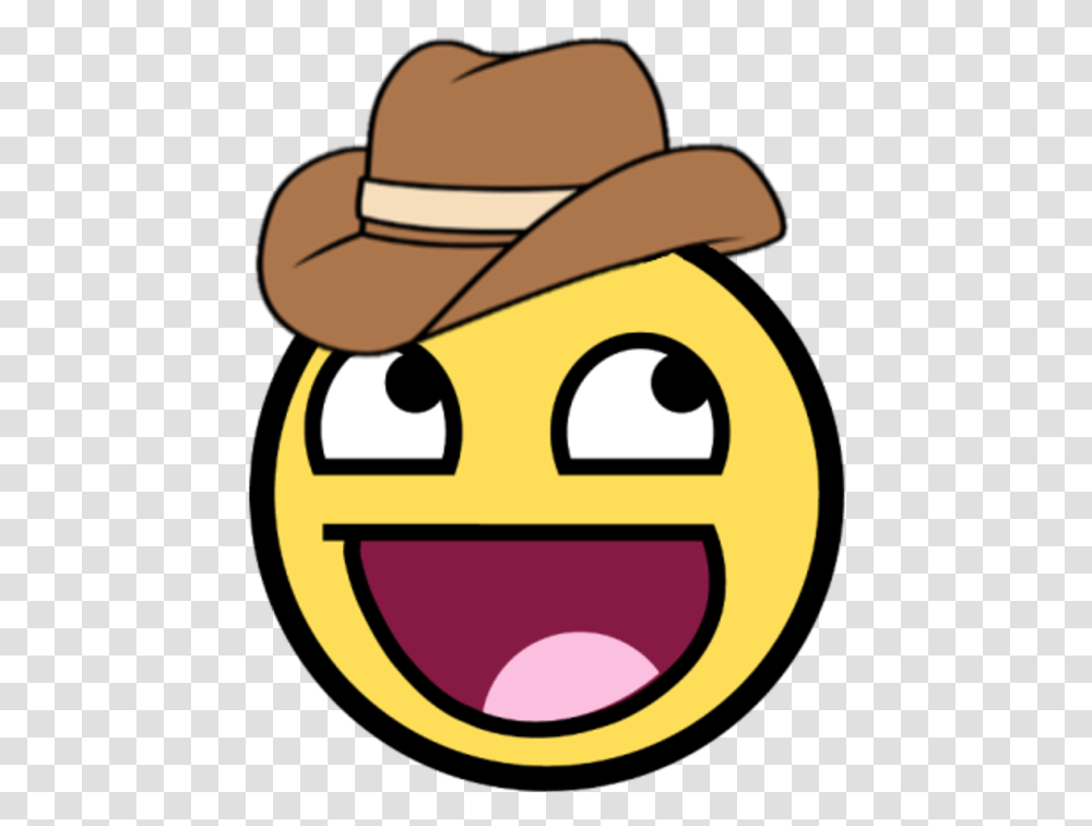 Kreygasm Emote Smiley Face With Clear Background, Apparel, Cowboy Hat Transparent Png