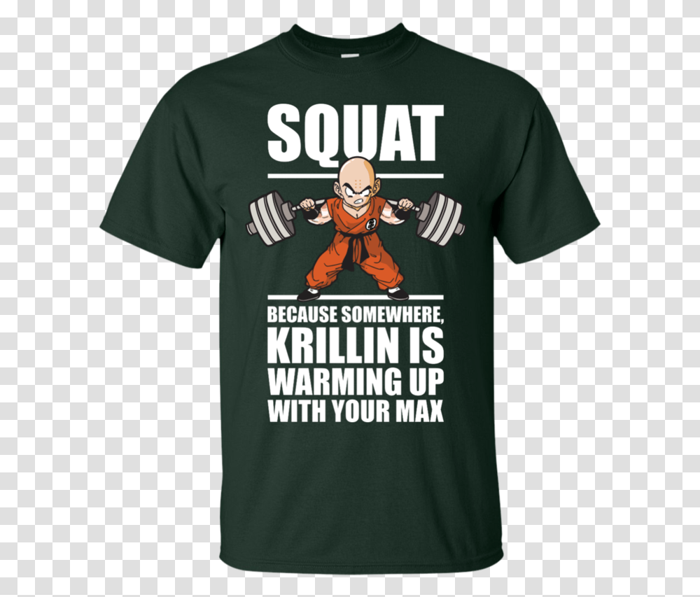 Krillin Active Shirt, Apparel, T-Shirt, Person Transparent Png