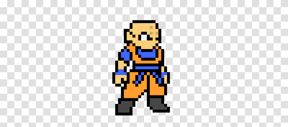 Krillin Pixel Art Maker, Pac Man, Super Mario Transparent Png