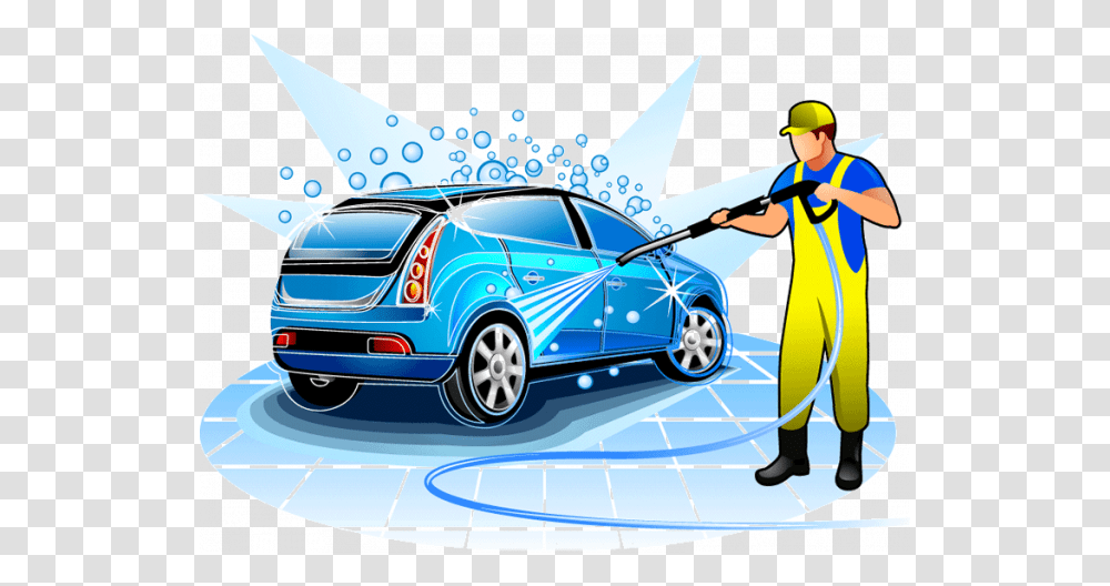 Krishna Automated Car Wash Car Wash, Vehicle, Transportation, Person, Sedan Transparent Png