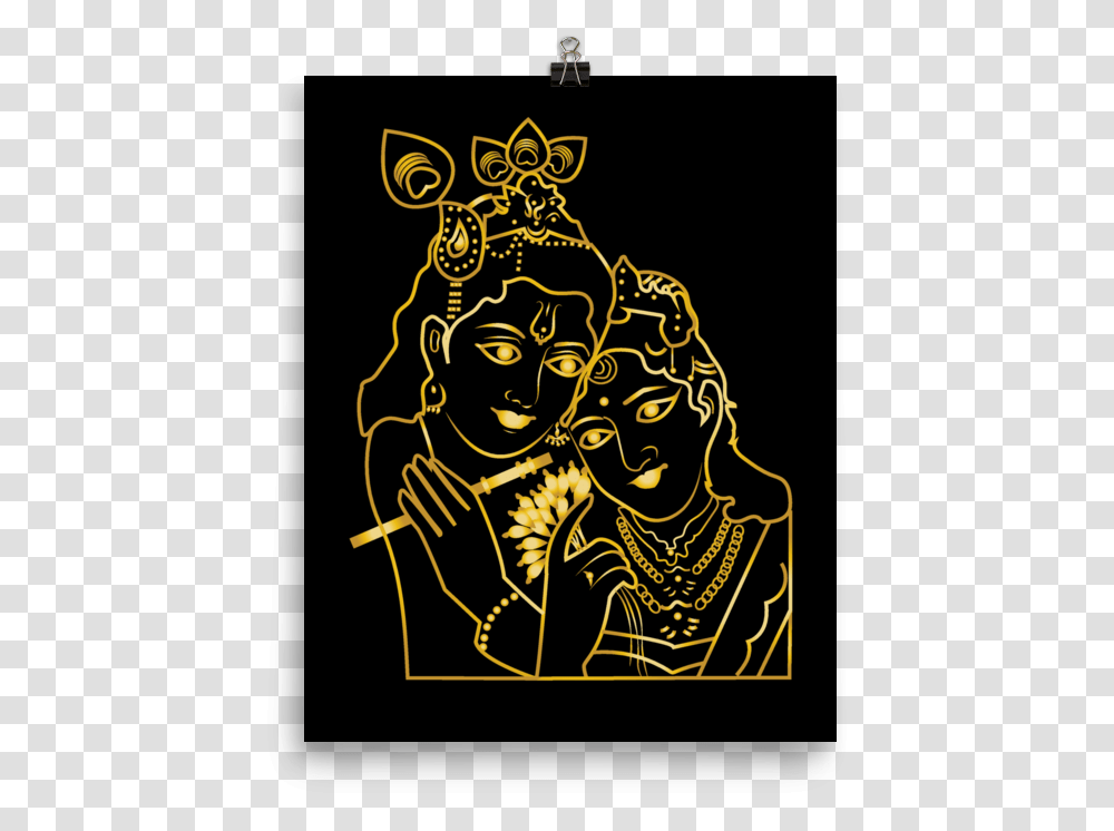 Krishna Background Krishna And Radha Illustration, Poster, Advertisement Transparent Png