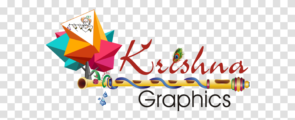 Krishna Graphic Logo Design, Paper Transparent Png