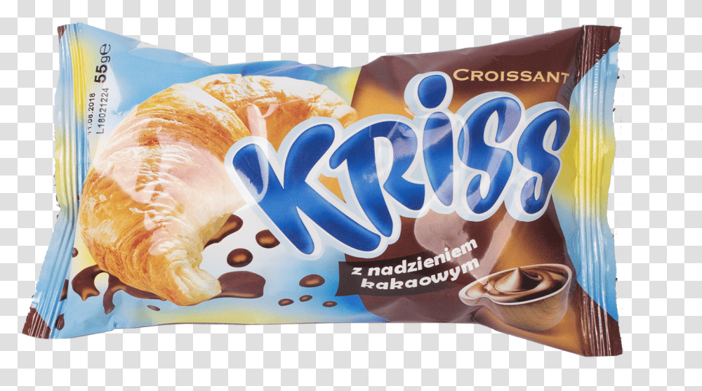 Kriss Croissant Cocoa Filling 55g Kifli, Food, Plant, Cushion, Bread Transparent Png
