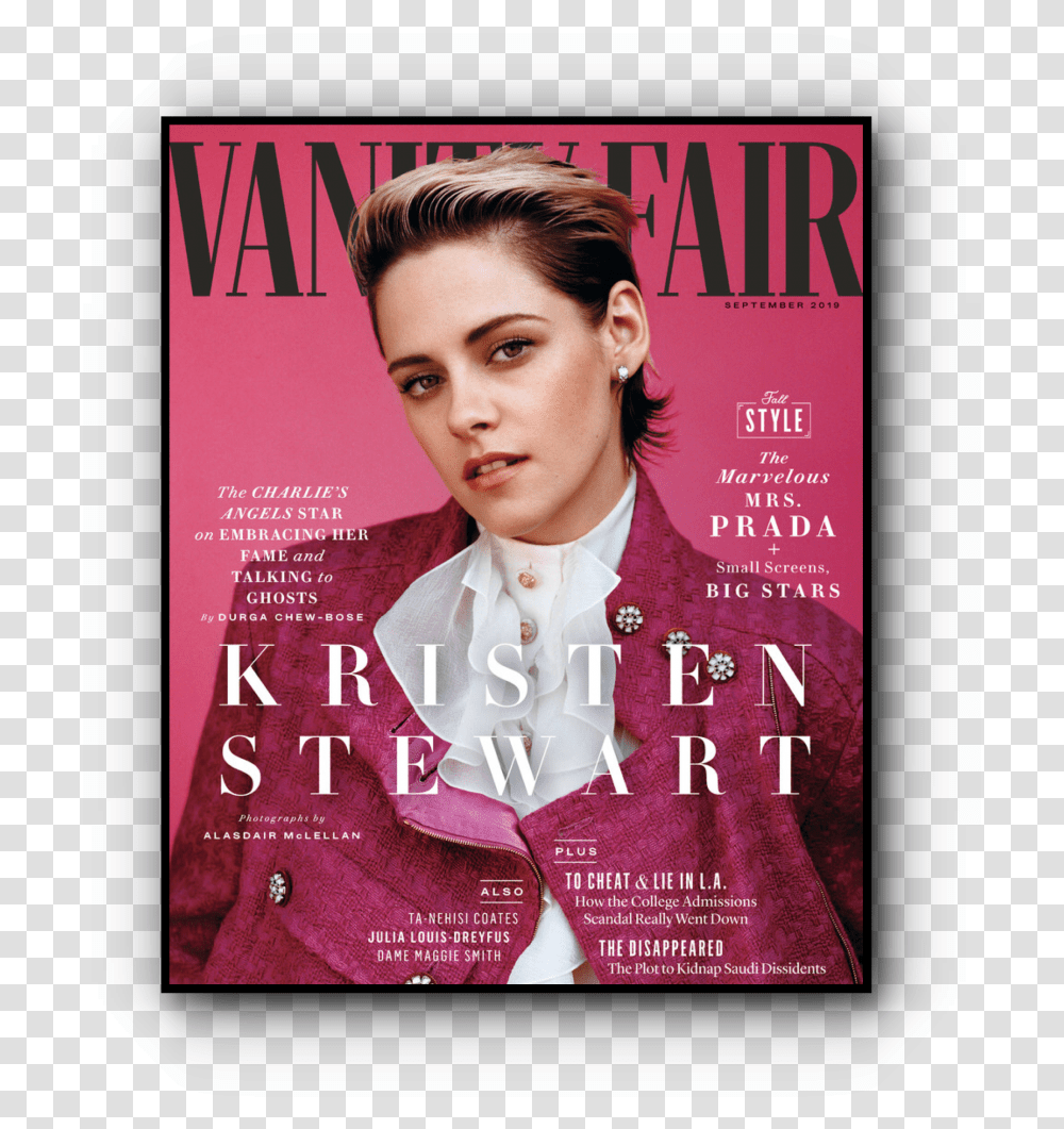 Kristen Stewart Vanity Fair Cover Flyer, Magazine, Person, Human, Advertisement Transparent Png