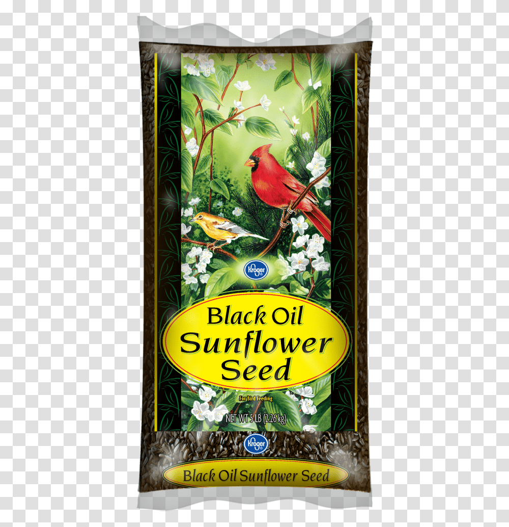 Kroger Kroger Black Oil Sunflower Seed 5 Lb Kroger Wild Bird Seed, Animal, Fish, Cardinal, Floral Design Transparent Png