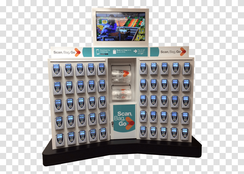 Kroger Scan Unit Low Boy Computer Monitor, Screen, Electronics, Display, Person Transparent Png