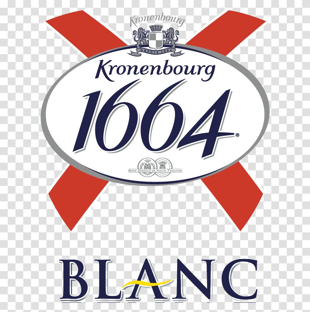Kronenbourg 1664 Blanc Beer Kronenbourg 1664 Logo, Text, Label, Advertisement, Word Transparent Png