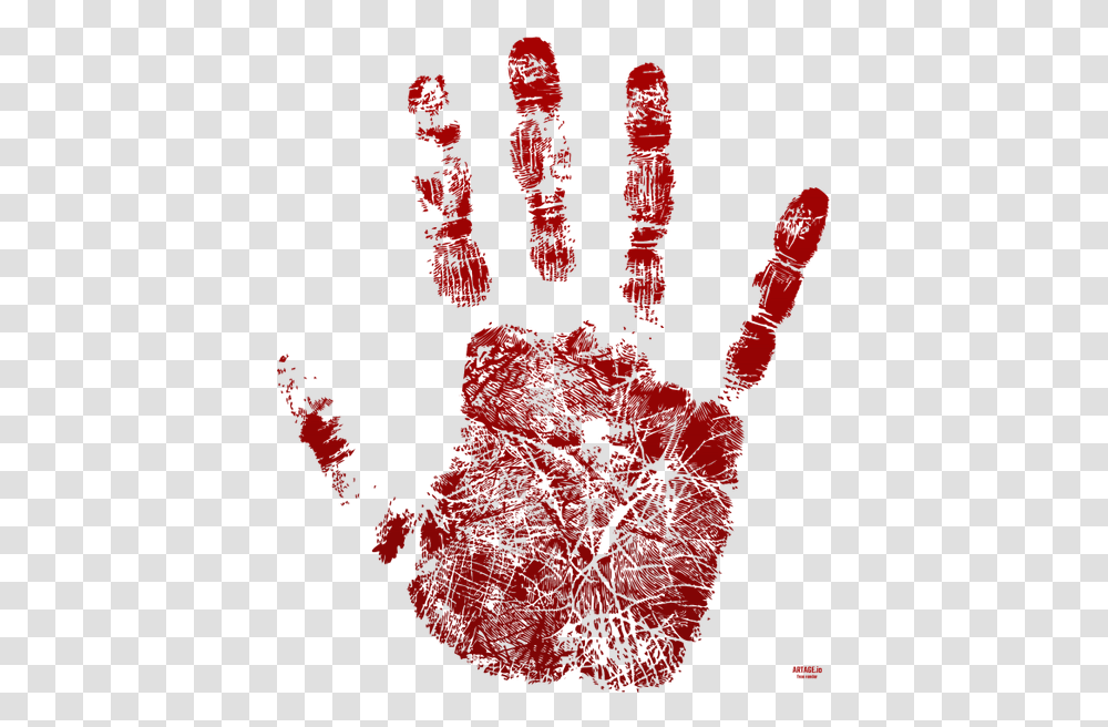 Krov Otpechatok Ladoni Blood Blut Sang Fingerprints Design, Hand Transparent Png