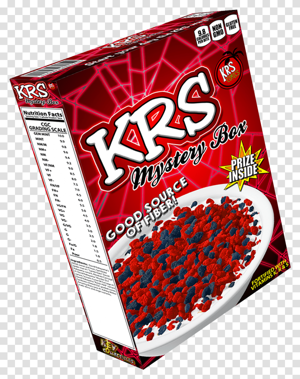 Krs Comics Cereal Mystery Box Graphic Design, Food, Flyer, Poster, Paper Transparent Png