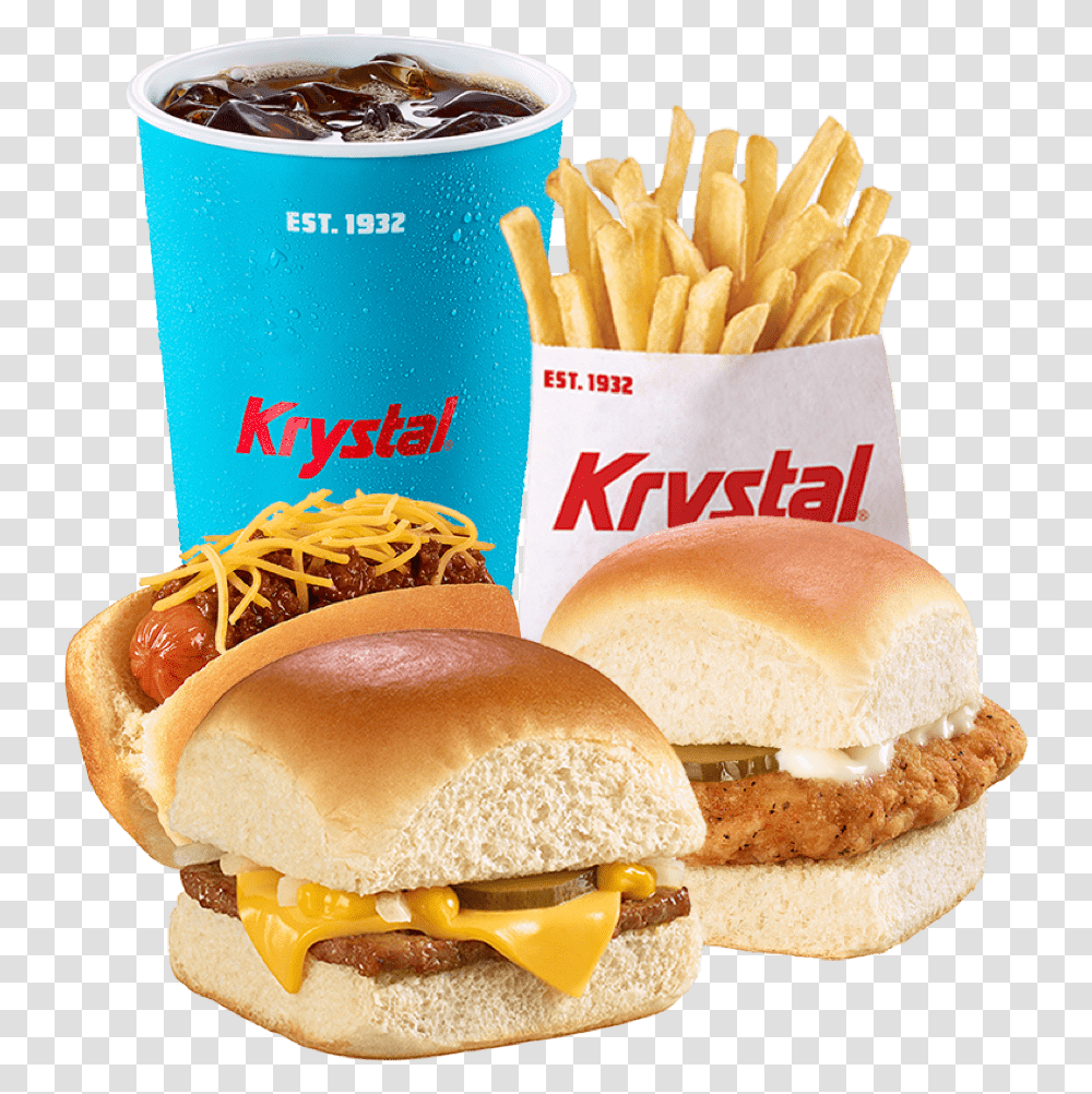 Krystals Fries, Burger, Food Transparent Png