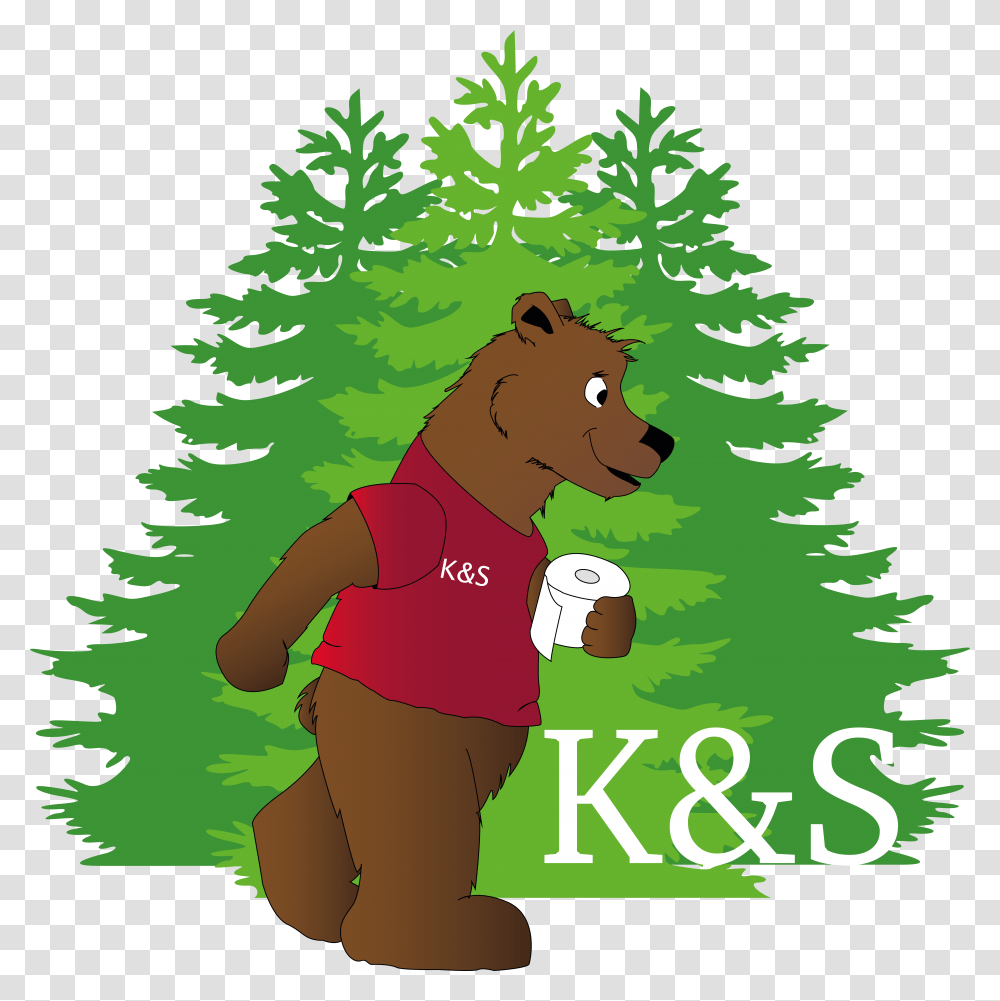 Ks Bear Logo, Tree, Plant, Vegetation, Ornament Transparent Png