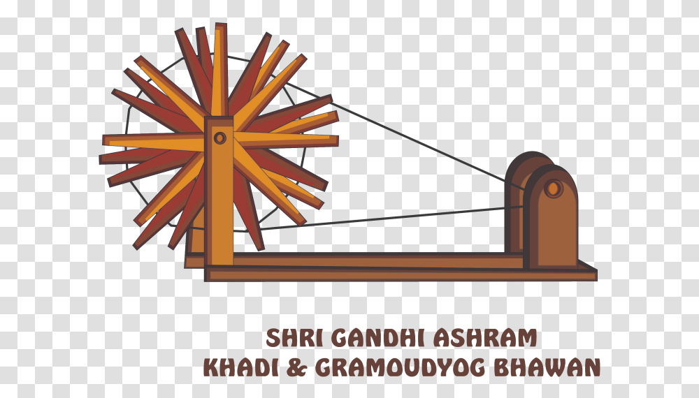 Kshetriya Shri Gandhi Ashram Hazratganj Lucknow Gandhi Spinning Wheel, Triangle, Outdoors Transparent Png