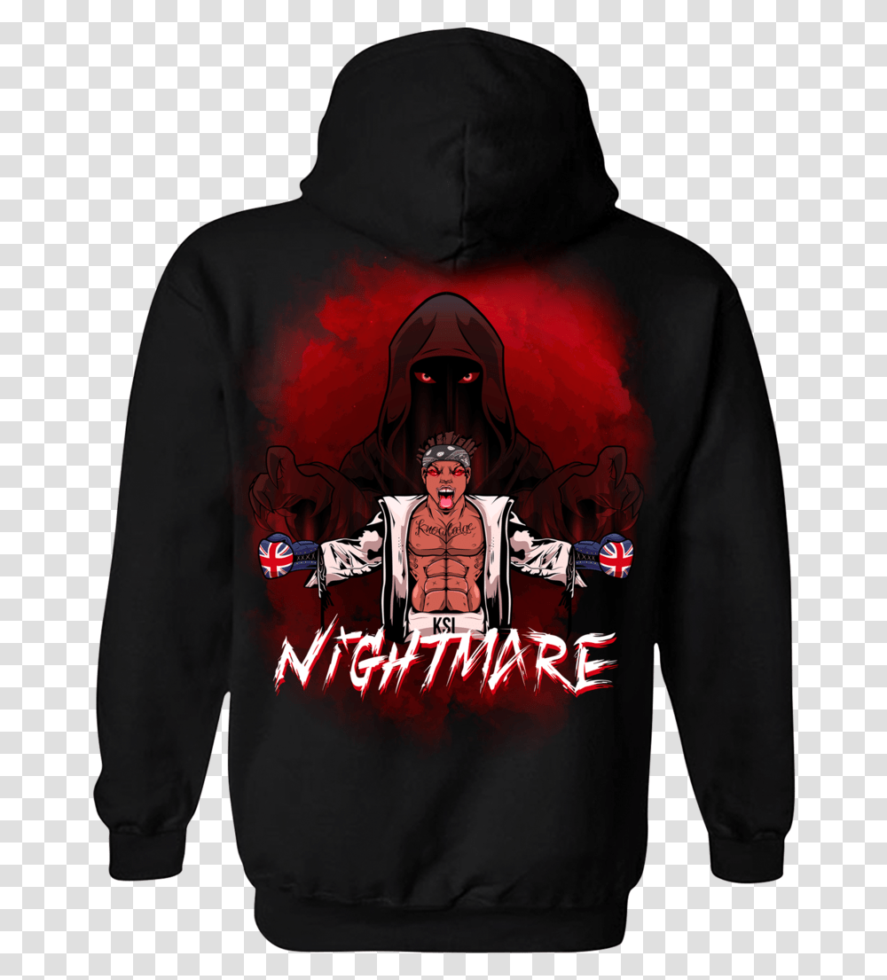 Ksi Nightmare Fight Hoodie Download Ksi Nightmare Hoodie, Apparel, Sweatshirt, Sweater Transparent Png