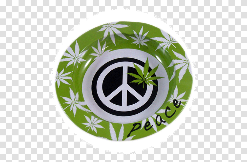 Kulu Metal Ashtray Peace Logo Flower Peace Sign Decal, Symbol, Emblem, Rug, Trademark Transparent Png