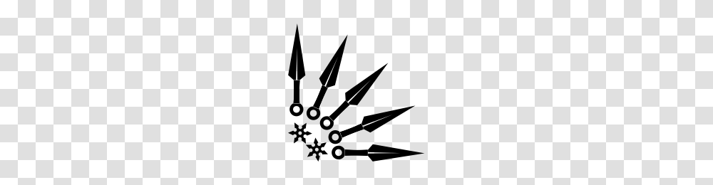 Kunai And Shurikens Icons Noun Project, Gray, World Of Warcraft Transparent Png