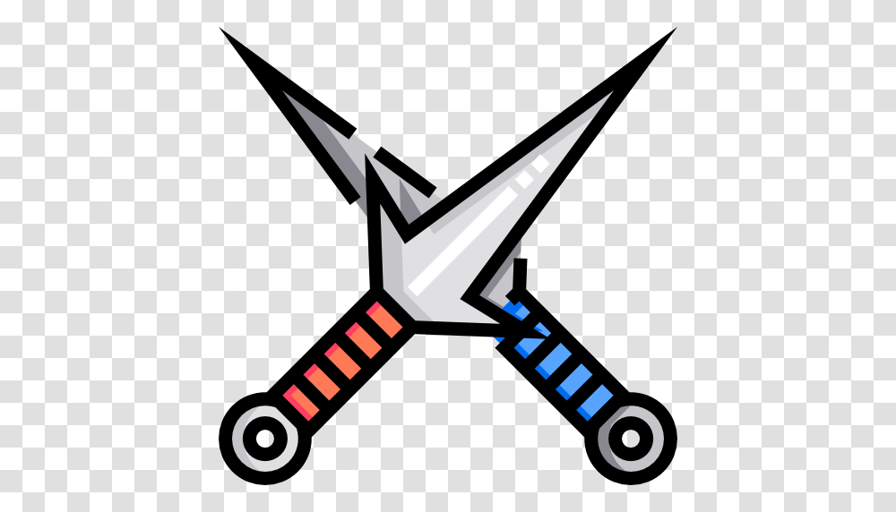 Kunai, Star Symbol, Scissors, Blade Transparent Png