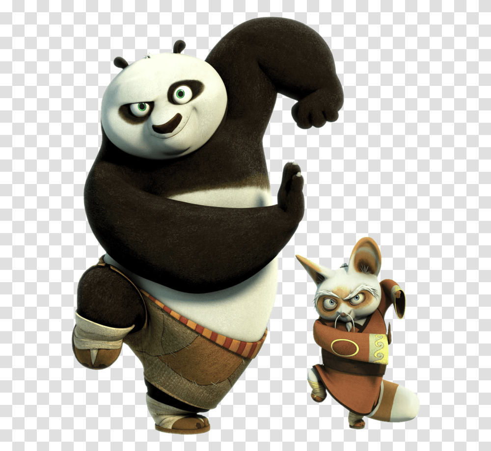 Kung Fu Panda Po And Master Shifu Master Shifu And Po, Toy, Figurine, Mammal, Animal Transparent Png