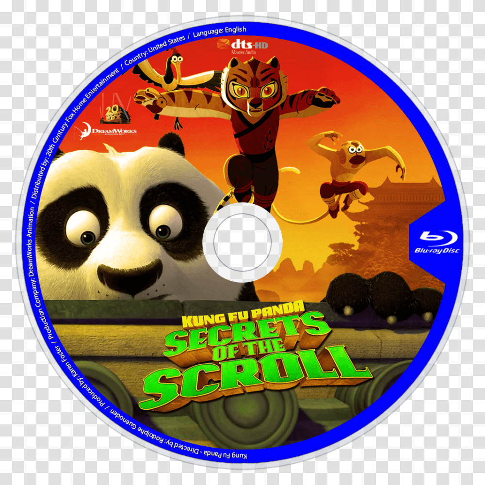 Kung Fu Panda Secrets Of The Scroll Movie Fanart Fanart Tv, Disk, Dvd, Giant Panda, Bear Transparent Png