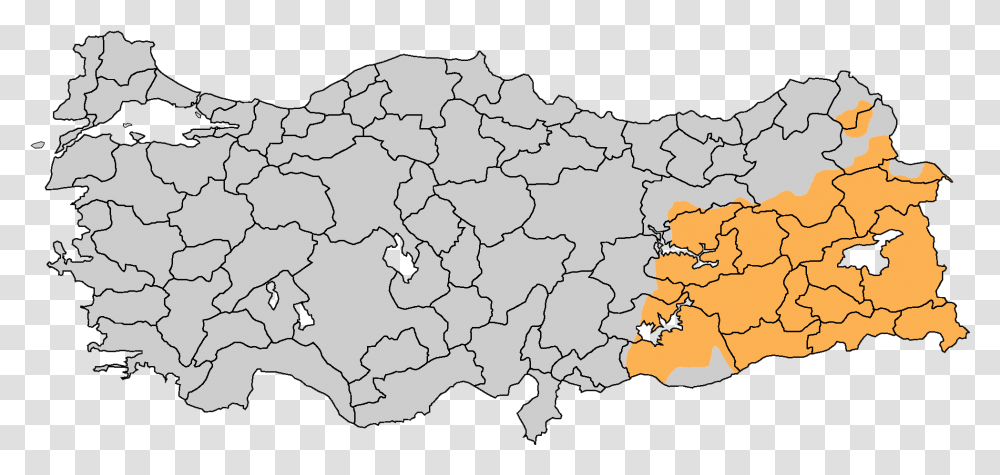 Kurdistan Of Turkey, Map, Diagram, Atlas, Plot Transparent Png