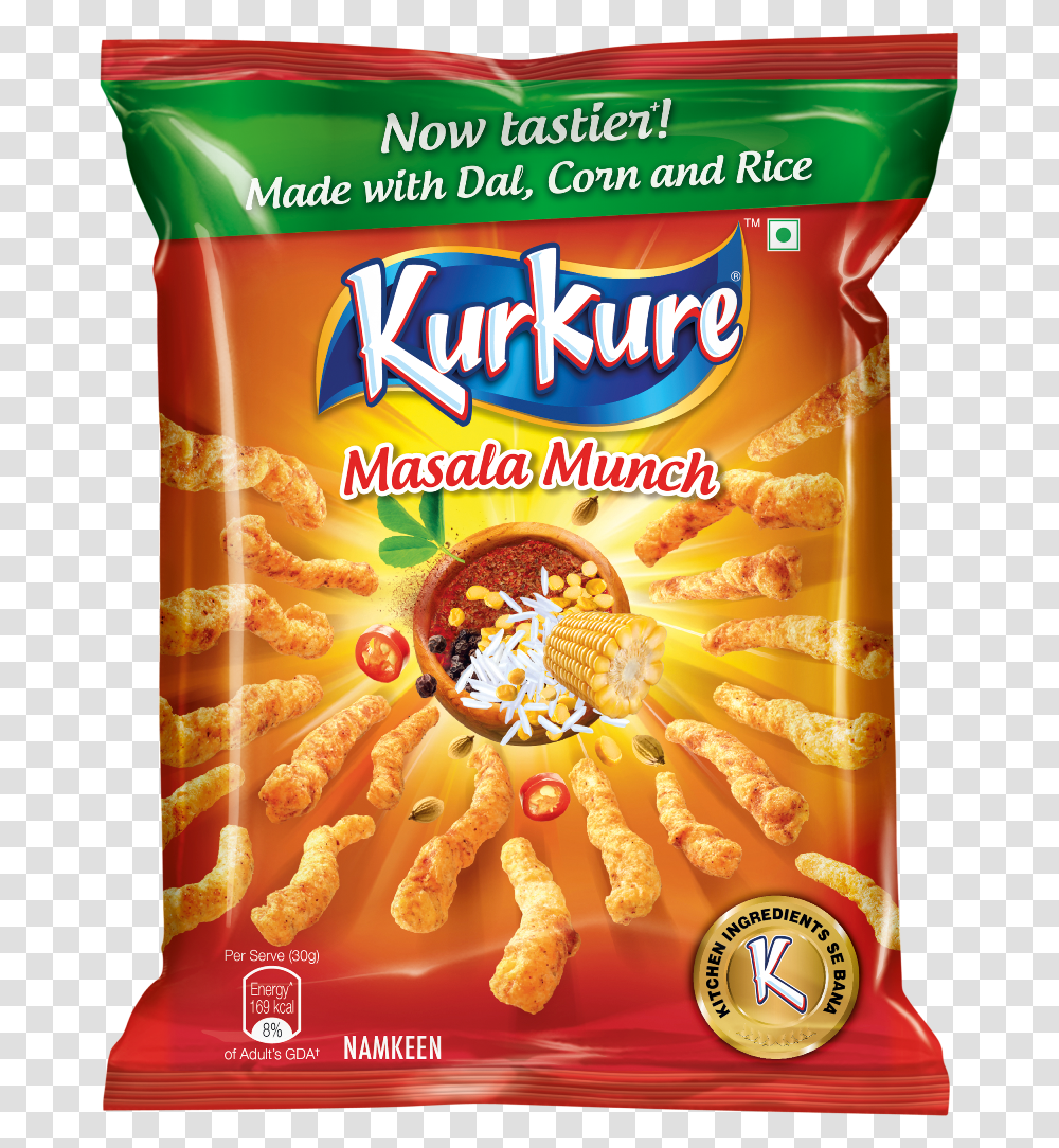 Kurkure Masala Munch Now Tastier With Goodness Of Ghar New Kurkure Masala Munch, Snack, Food, Plant, Birthday Cake Transparent Png