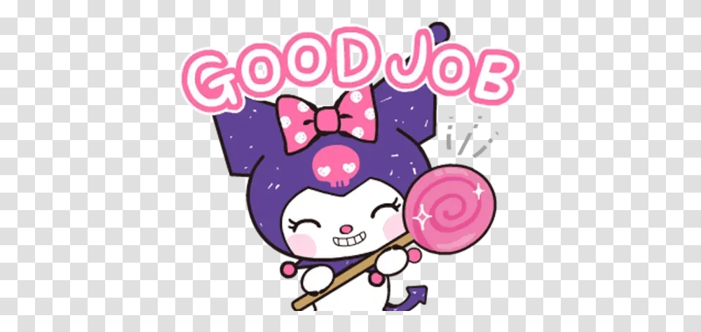 Kuromi Whatsapp Stickers Stickers Cloud Kuromi Gifs Stickers, Rattle, Leisure Activities, Sweets, Food Transparent Png