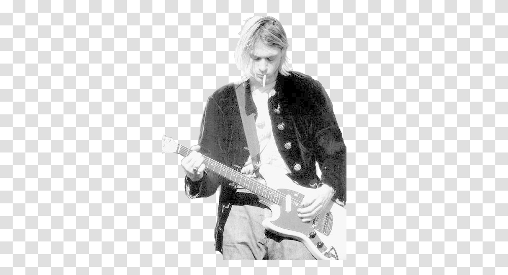 Kurt Cobain Nirvana And Grunge Image Kurt Cobain Wallpaper Smoking, Person, Human, Guitar, Leisure Activities Transparent Png