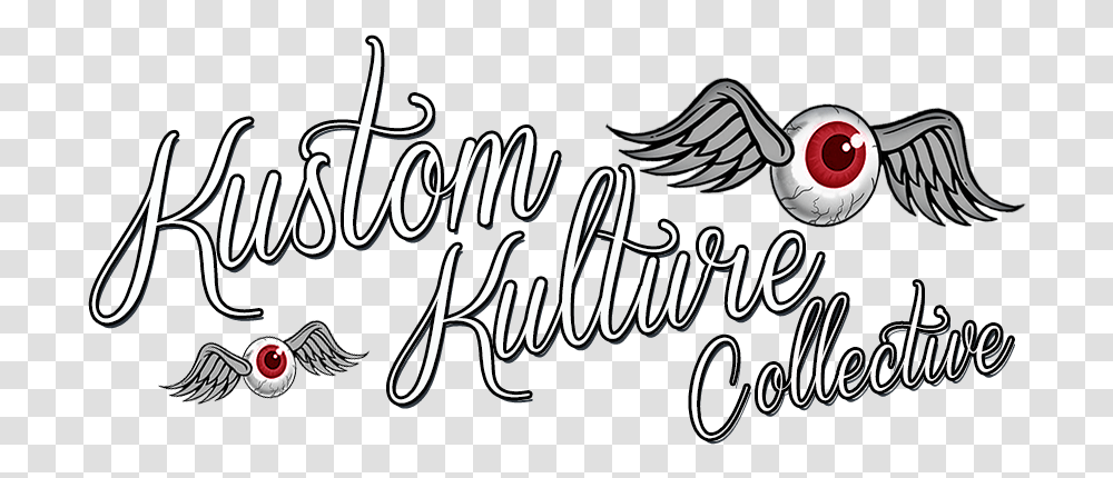 Kustom Kulture Collective Hot Rod Classic Cars Tattoo And Calligraphy, Text, Handwriting, Label, Letter Transparent Png