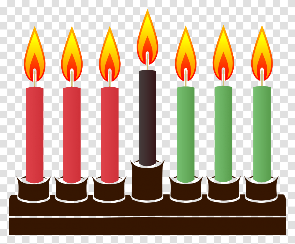 Kwanzaa Clipart Kinara Kinara Clipart, Candle, Fire, Flame, Cake Transparent Png