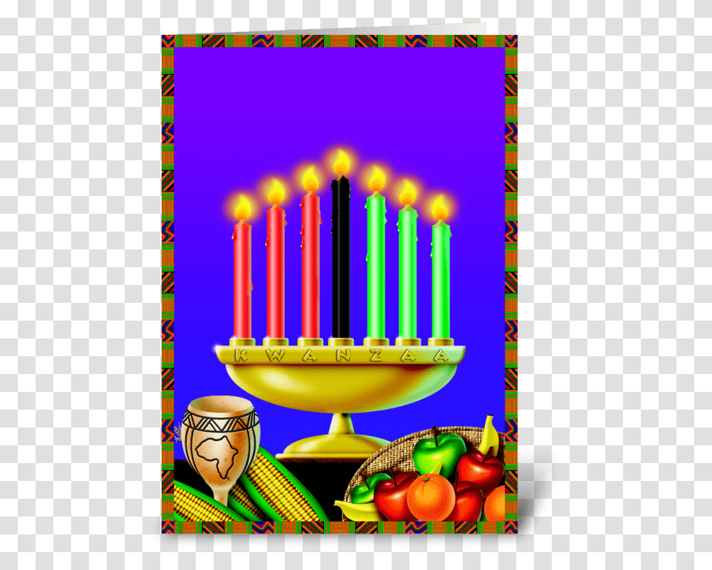 Kwanzaa Greeting Card Hanukkah, Candle, Light, Glass, Plant Transparent Png