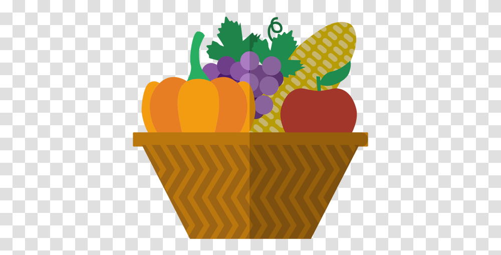 Kwanzaa Harvest Basket Icon, Plant, Food, Shopping Basket, Vegetable Transparent Png