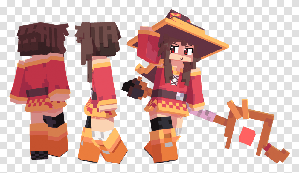 Kwidytp Minecraft Megumin Skin, Toy, Tree, Plant Transparent Png