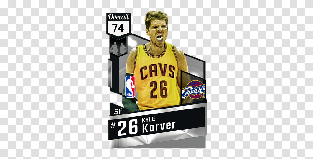 Kyle Korver 2k17 Card Basketball Player, Person, Clothing, Text, People Transparent Png