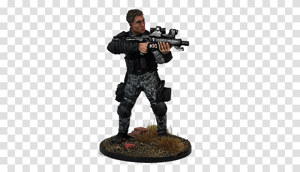 Kyle Reese For Terminator Genisys The Miniatures Game Terminator Genisys Resistance Soldiers Set, Gun, Weapon, Person, People Transparent Png