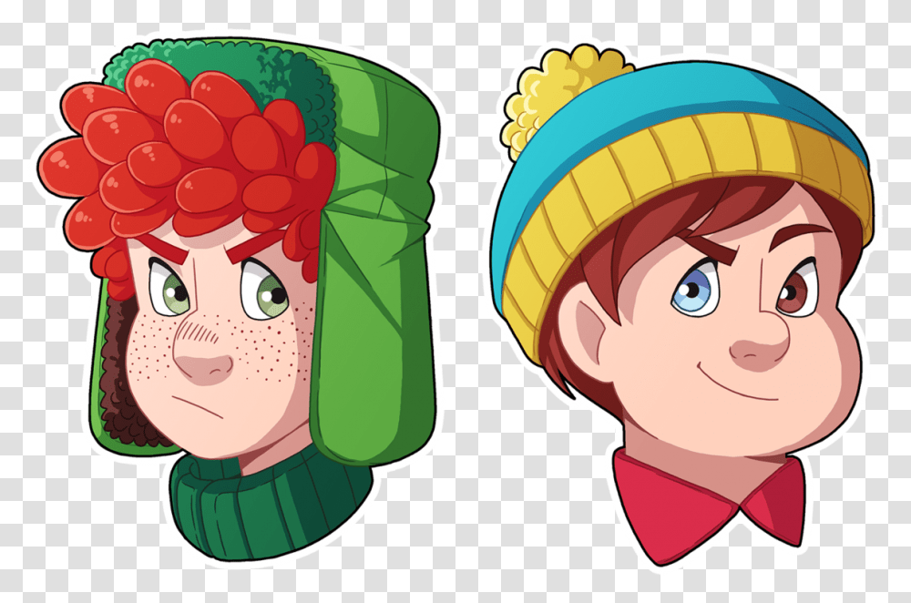 Kyle With Freckles And Cartman Eric Cartman, Clothing, Apparel, Graphics, Angry Birds Transparent Png