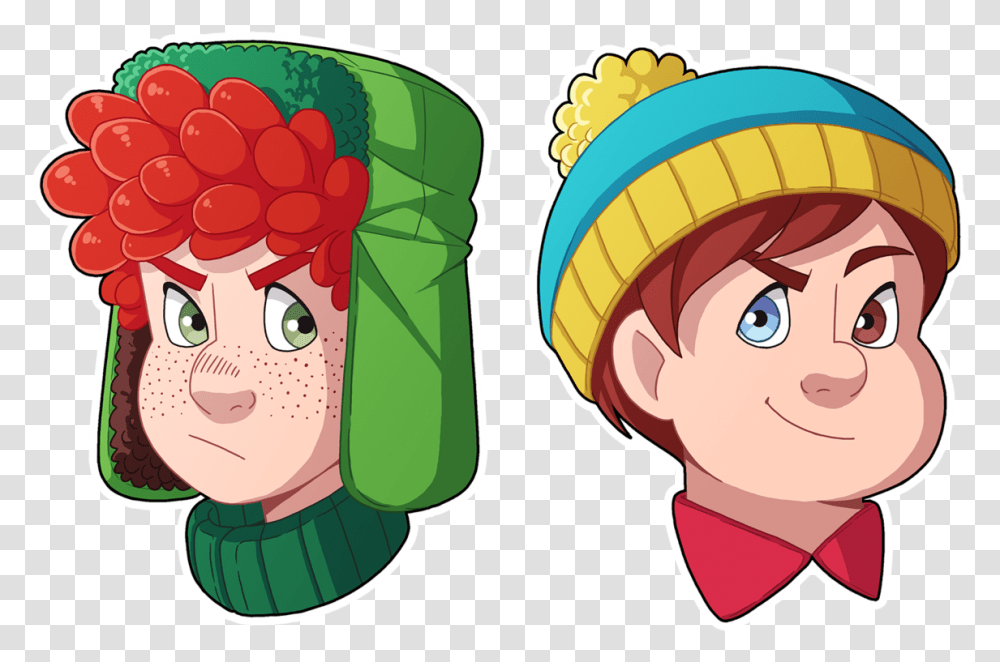 Kyle With Freckles And Cartman With Heterochromia A Eric Cartman Heterochromia, Apparel, Angry Birds Transparent Png