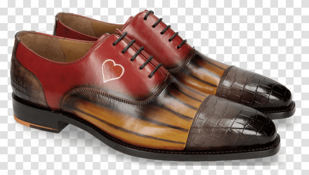 Kylian 1 Crock Stone Ocra Lines Red Melvin & Hamilton Derby Shoe, Clothing, Apparel, Footwear, Sneaker Transparent Png