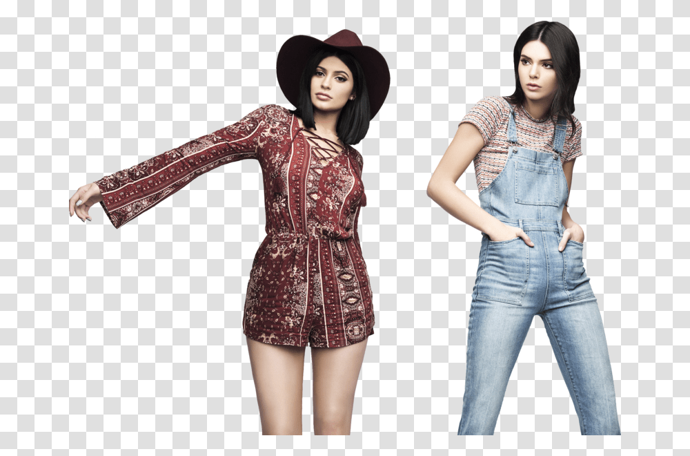 Kylie And Kendall, Person, Pants, Dress Transparent Png