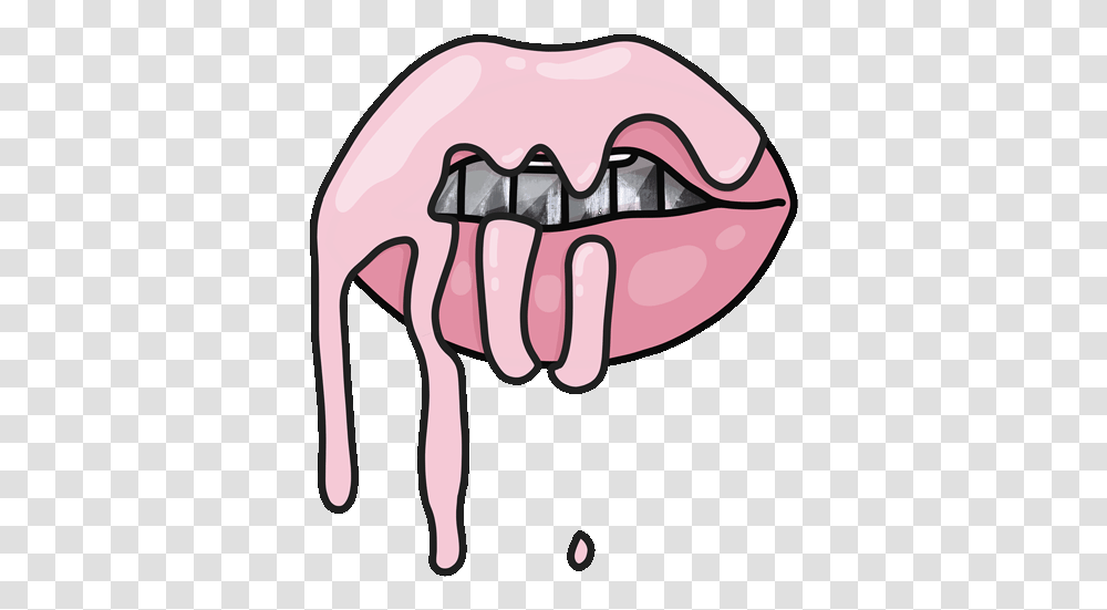 Kylie Cosmetics Kylie Cosmetics Stickers, Teeth, Mouth, Lip, Hand Transparent Png