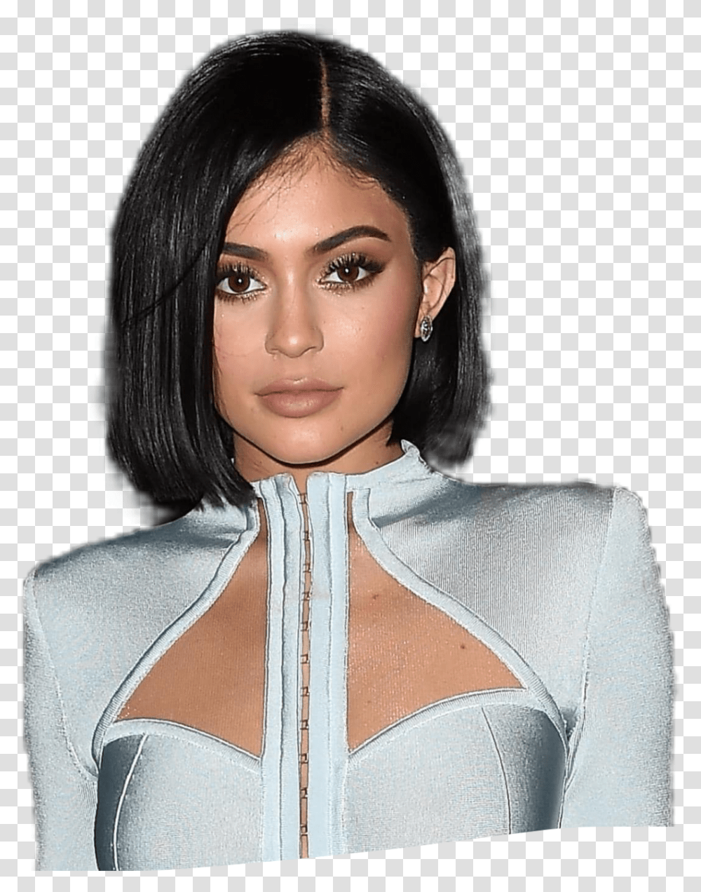 Kylie Jenner Before And After Chirurgy Blac Chyna Rob Feud, Face, Person, Black Hair Transparent Png