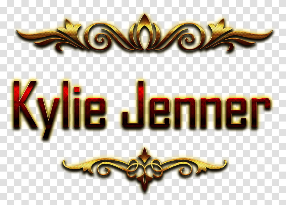 Kylie Jenner Decorative Name Varun Name, Label, Emblem Transparent Png