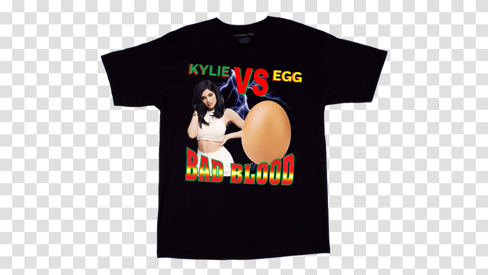 Kylie Vs Egg T Shirt, Apparel, T-Shirt, Person Transparent Png