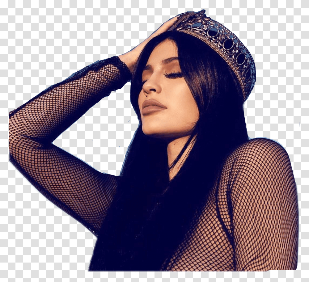 Kyliejenner Kylie King Freetoedit, Person, Female, Face Transparent Png