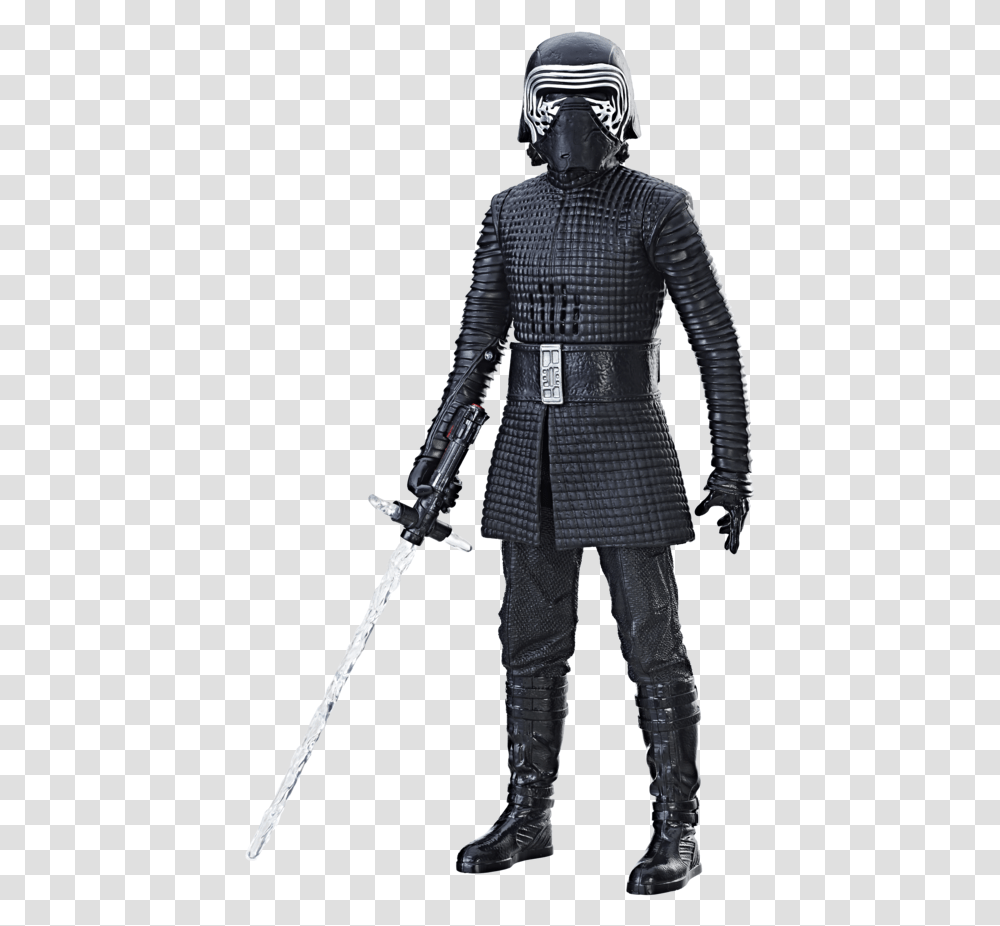 Kylo Ren Figure, Person, Helmet, Weapon Transparent Png